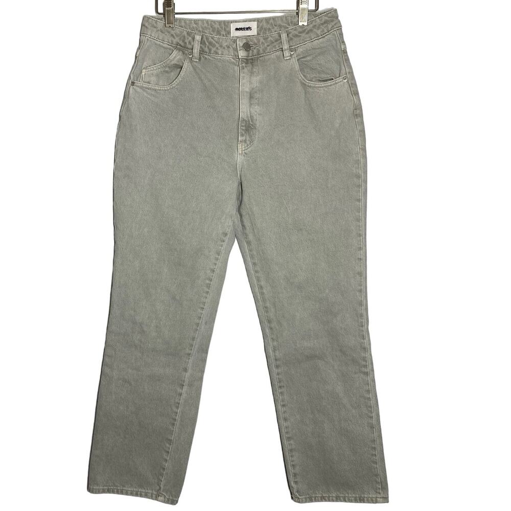 Rolla’s Womens Size 30 Original High Rise Straight Leg Gray Jeans 80’s Casual